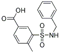 3-[(BENZYLAMINO)SULFONYL]-4-METHYLBENZOIC ACID Struktur