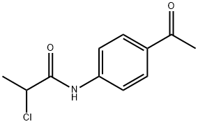 N-(4-ACETYLPHENYL)-2-CHLOROPROPANAMIDE Struktur