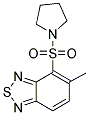 5-METHYL-4-(PYRROLIDIN-1-YLSULFONYL)-2,1,3-BENZOTHIADIAZOLE Struktur