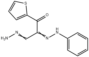 3-OXO-2-(2-PHENYLHYDRAZONO)-3-(2-THIENYL)PROPANAL HYDRAZONE Struktur