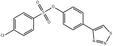 4-(1,2,3-THIADIAZOL-4-YL)PHENYL 4-CHLOROBENZENESULFONATE Struktur