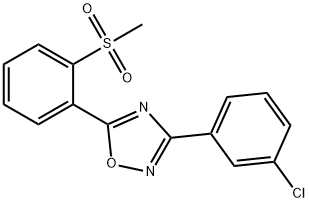 2-[3-(3-CHLOROPHENYL)-1,2,4-OXADIAZOL-5-YL]PHENYL METHYL SULFONE Struktur