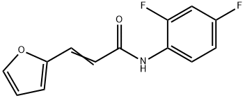 N-(2,4-DIFLUORO-PHENYL)-3-FURAN-2-YL-ACRYLAMIDE Struktur