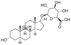 5-ALPHA-ANDROSTAN-3-ALPHA, 17-BETA-DIOL 17-GLUCOSIDURONATE Struktur