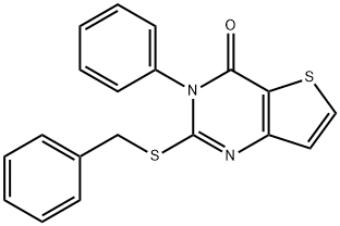 2-(BENZYLSULFANYL)-3-PHENYLTHIENO[3,2-D]PYRIMIDIN-4(3H)-ONE Struktur