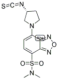 (R)-(-)-1-[7-(DIMETHYLAMINOSULFONYL)BENZOFURAZAN-4-YL]PYRROLIDIN-3-YL ISOTHIOCYANATE Struktur