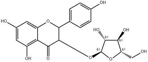 DIHYDROKAEMPFEROL 3-O-ARABINOSIDE Struktur