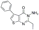 3-AMINO-2-ETHYL-5-PHENYL-3,4-DIHYDROTHIENO[2,3-D]PYRIMIDIN-4-ONE Struktur