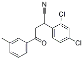 2-(2,4-DICHLOROPHENYL)-4-(3-METHYLPHENYL)-4-OXOBUTANENITRILE Struktur