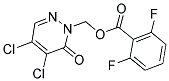 (4,5-DICHLORO-6-OXO-1,6-DIHYDROPYRIDAZIN-1-YL)METHYL 2,6-DIFLUOROBENZOATE Struktur