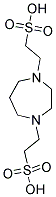 HOMOPIPERAZINE-1,4-BIS(2-ETHANESULFONIC ACID) Struktur