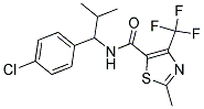 N-[1-(4-CHLOROPHENYL)-2-METHYLPROPYL]-2-METHYL-4-(TRIFLUOROMETHYL)-1,3-THIAZOLE-5-CARBOXAMIDE Struktur