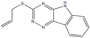 3-(ALLYLSULFANYL)-5H-[1,2,4]TRIAZINO[5,6-B]INDOLE Struktur