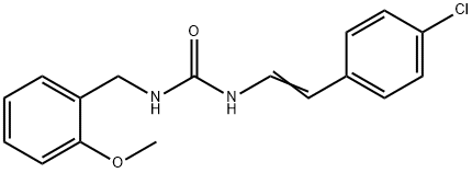 N-(4-CHLOROSTYRYL)-N'-(2-METHOXYBENZYL)UREA Struktur