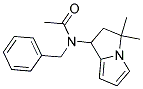 N-ACETYL-N-BENZYL-2,3-DIHYDRO-3,3-DIMETHYL-(1H)-PYRROLIZINAMINE Struktur