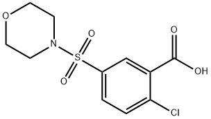 2-CHLORO-5-(MORPHOLINE-4-SULFONYL)-BENZOIC ACID Struktur