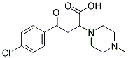 4-(4-CHLOROPHENYL)-2-(4-METHYLPIPERAZINO)-4-OXOBUTANOIC ACID Struktur