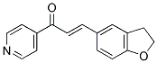 3-(2,3-DIHYDROBENZO[B]FURAN-5-YL)-1-(4-PYRIDYL)PROP-2-EN-1-ONE Struktur