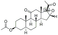 5-ALPHA-PREGNAN-16,17-EPOXY-3-BETA-OL-11,20-DIONE ACETATE Struktur