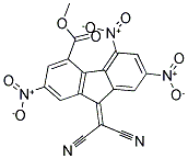 METHYL 9-(DICYANOMETHYLIDENE)-2,5,7-TRINITRO-9H-FLUORENE-4-CARBOXYLATE Struktur