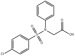 2-([(4-CHLOROPHENYL)SULFONYL]ANILINO)ACETIC ACID Struktur