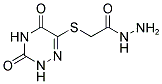 2-[(3,5-DIOXO-2,3,4,5-TETRAHYDRO-1,2,4-TRIAZIN-6-YL)THIO]ACETOHYDRAZIDE Struktur