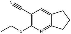 2-(ETHYLSULFANYL)-6,7-DIHYDRO-5H-CYCLOPENTA[B]PYRIDINE-3-CARBONITRILE Struktur