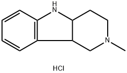 2-METHYL-2,3,4,4A,5,9B-HEXAHYDRO-1H-PYRIDO-[4,3-B]INDOLE DIHYDROCHLORIDE Struktur