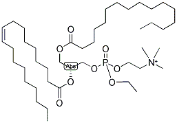 1-PALMITOYL-2-OLEOYL-SN-GLYCERO-3-ETHYLPHOSPHOCHOLINE Struktur