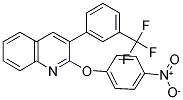 2-(4-NITROPHENOXY)-3-[3-(TRIFLUOROMETHYL)PHENYL]QUINOLINE Struktur