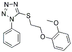 5-([2-(2-METHOXYPHENOXY)ETHYL]THIO)-1-PHENYL-1H-TETRAZOLE Struktur