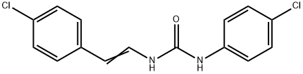 N-(4-CHLOROPHENYL)-N'-(4-CHLOROSTYRYL)UREA Struktur