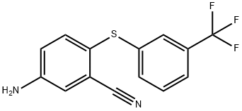 4-AMINO-2-CYANO-3'-(TRIFLUOROMETHYL)DIPHENYL THIOETHER Struktur