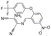 2-AMINO-1-(1-AZA-2-(5-NITRO-2-(4-(TRIFLUOROMETHYL)PHENOXY)PHENYL)VINYL)ETHENE-1,2-DICARBONITRILE