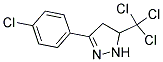 3-(4-CHLOROPHENYL)-5-(TRICHLOROMETHYL)-4,5-DIHYDRO-1H-PYRAZOLE Struktur