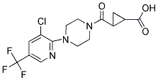 2-((4-(3-CHLORO-5-(TRIFLUOROMETHYL)-2-PYRIDYL)PIPERAZINYL)CARBONYL)CYCLOPROPANECARBOXYLIC ACID Struktur