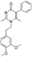 1-(3,4-DIMETHOXYPHENETHYL)-2,6-DIMETHYL-5-PHENYLPYRIMIDIN-4(1H)-ONE Struktur