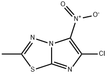 6-CHLORO-2-METHYL-5-NITROIMIDAZO[2,1-B][1,3,4]THIADIAZOLE Struktur