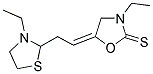 3 ETHYL-5-(3-ETHYL-3-THIAZOLIDINE-ETHYLIDENO)-2-THIA OXAZOLIDINE Struktur