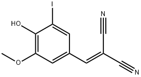 2-[(4-HYDROXY-3-IODO-5-METHOXYPHENYL)METHYLENE]MALONONITRILE Struktur