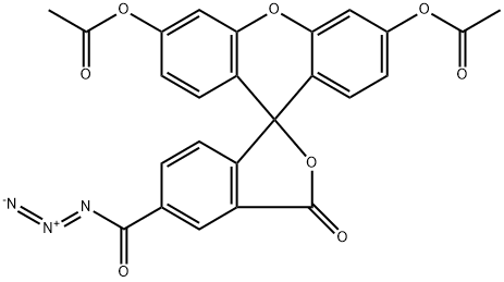 FLUORESCEIN-5-CARBONYL AZIDE, DIACETATE Struktur