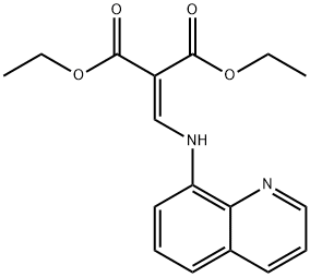 DIETHYL 2-((8-QUINOLYLAMINO)METHYLENE)PROPANE-1,3-DIOATE Struktur