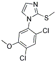 1-(2,4-DICHLORO-5-METHOXYPHENYL)-2-(METHYLSULFANYL)-1H-IMIDAZOLE Struktur