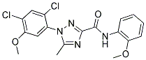 1-(2,4-DICHLORO-5-METHOXYPHENYL)-N-(2-METHOXYPHENYL)-5-METHYL-1H-1,2,4-TRIAZOLE-3-CARBOXAMIDE Struktur