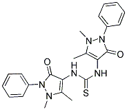 1,3-BIS-(1,5-DIMETHYL-3-OXO-2-PHENYL-2,3-DIHYDRO-1H-PYRAZOL-4-YL)-THIOUREA Struktur