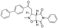 3-(2-[1,1'-BIPHENYL]-4-YL-2-OXOETHYL)-2-METHYL-5-PHENYLDIHYDRO-2H-PYRROLO[3,4-D]ISOXAZOLE-4,6(3H,5H)-DIONE Struktur