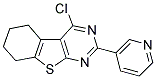 4-CHLORO-2-PYRIDIN-3-YL-5,6,7,8-TETRAHYDRO[1]BENZOTHIENO[2,3-D]PYRIMIDINE Struktur