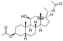 5-BETA-PREGNAN-3-BETA, 11-BETA, 20-ALPHA-TRIOL 3,20-DIACETATE Struktur