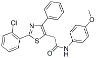 2-[2-(2-CHLOROPHENYL)-4-PHENYL-1,3-THIAZOL-5-YL]-N-(4-METHOXYPHENYL)ACETAMIDE Struktur