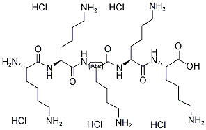 L-LYS-LYS-LYS-LYS-LYS 5 HCL Struktur